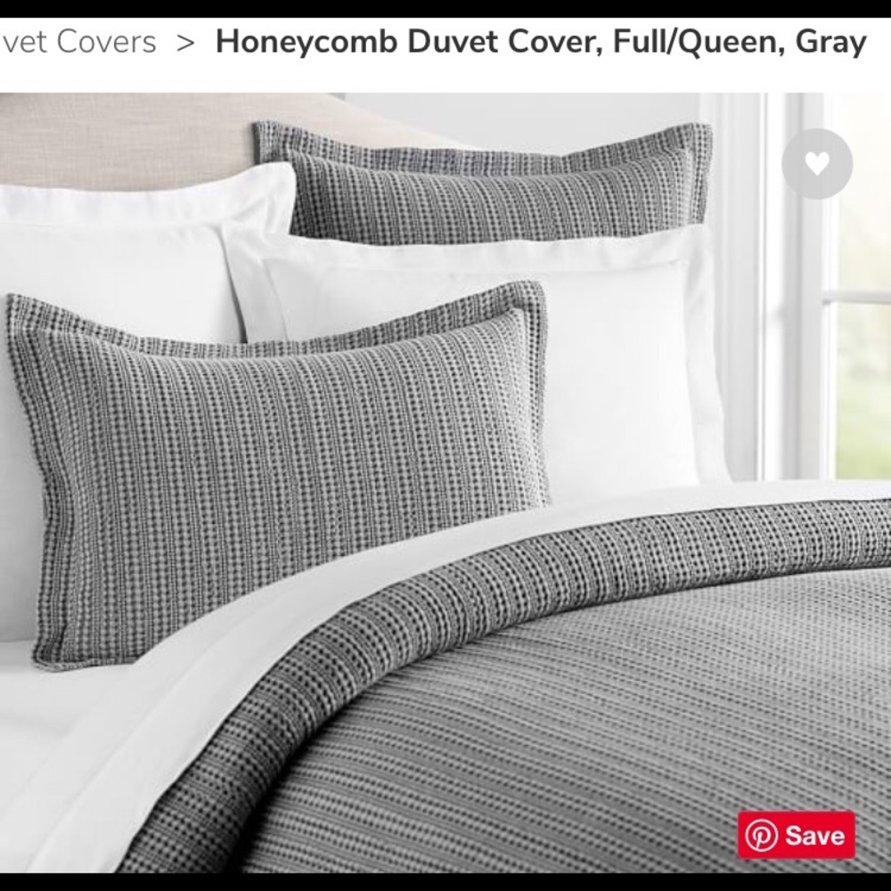 NWT Pottery Barn - Honeycomb Duvet Cover (only)